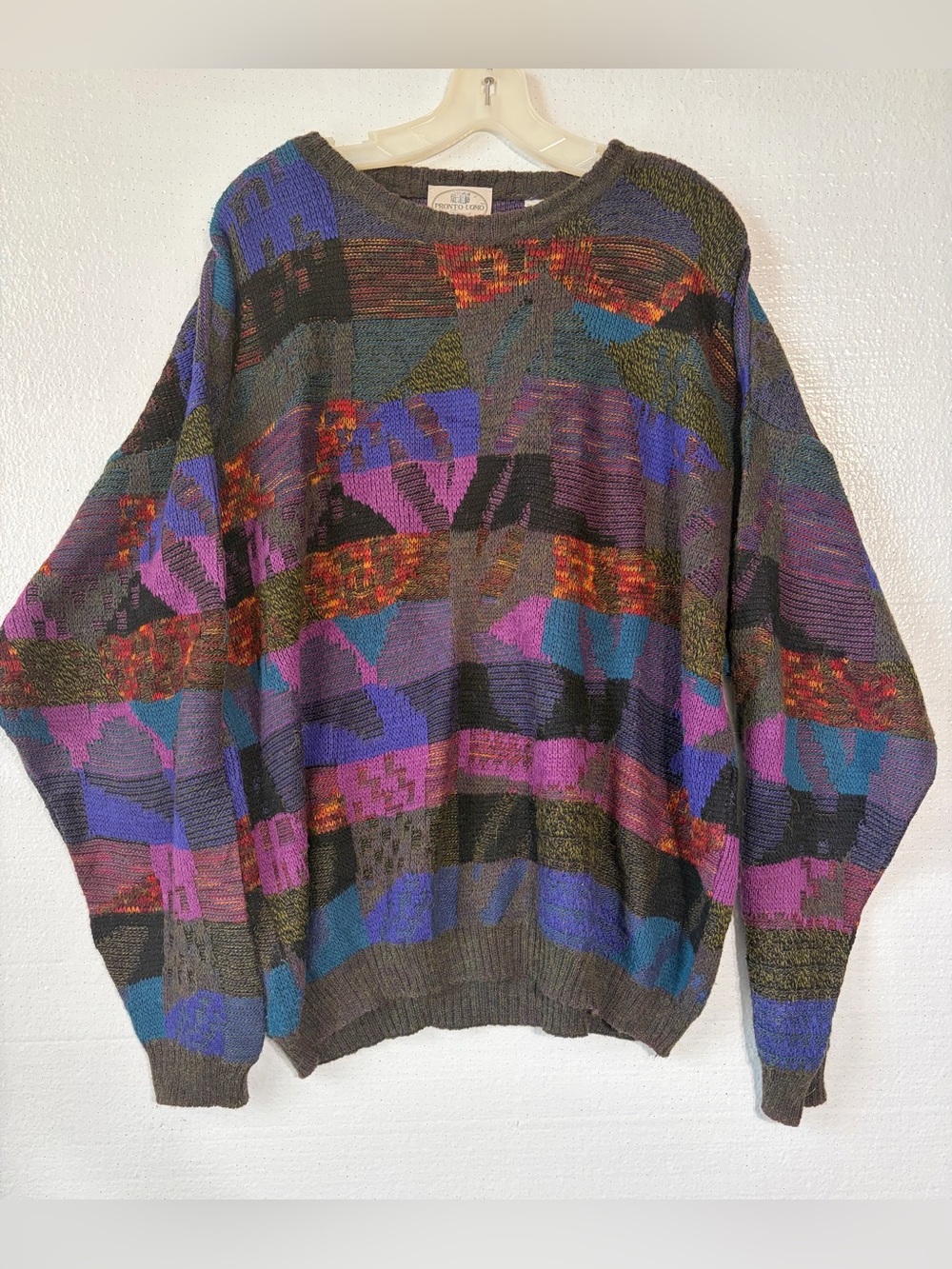 XL Vintage Pronto Uomo Wool Blend Sweater Mens